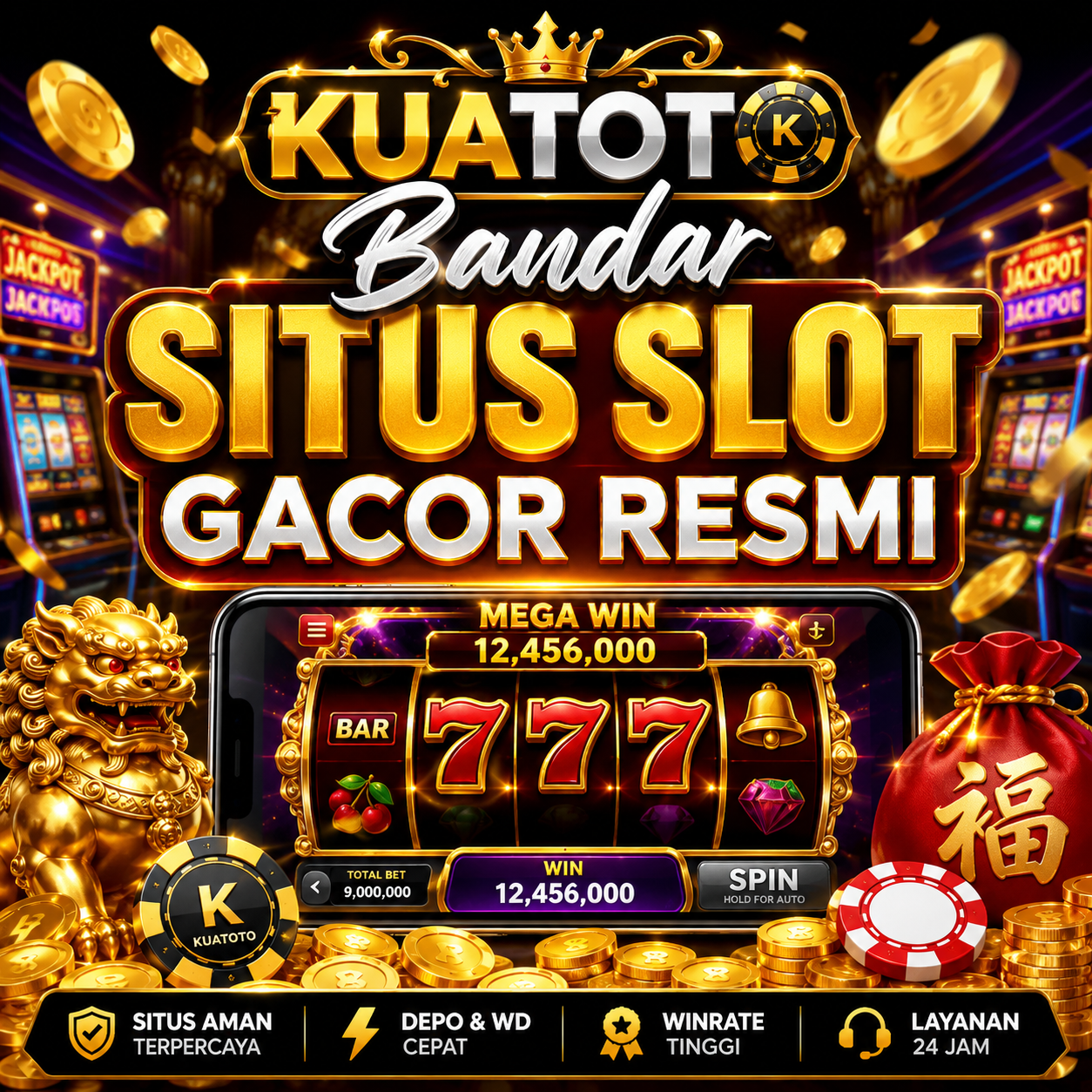 KUATOTO: Salah Satu Link Bandar Slot Gacor Resmi Dengan Provider Slot777 Dan APK Slot Online